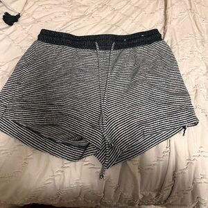 Stars above pajama shorts